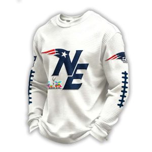 2026 NE Football Bowl Print Waffle Sweatshirt