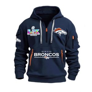 Broncos SBowl 2026 Hoodie Half Zipper2