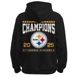2025 Steelers AFC North Champions Hoodie 2 2025 Steelers AFC North Champions Hoodie2