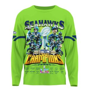 Seahawks SuperBowl LX Champions Long Sleeve3
