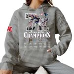 2026 Patriots 7x Super Bowl Champions Waffle Hoodie