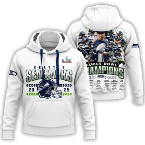 2025 Seahawks SupeBowl Champions Hoodie 2