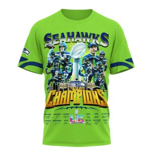 2026 Seahawks Super Bowl Champions Signature Shirt3