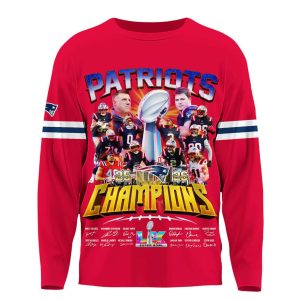 Patriots SuperBowl LX Champions Long Sleeve3