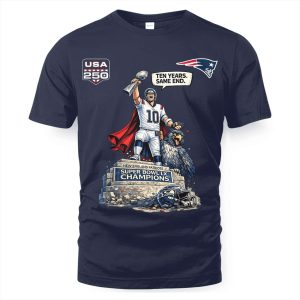 Patriots Drake Maye Ten Years Same End Super Bowl LX Shirt