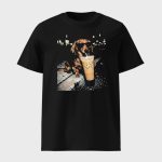 Funny Dachshund Drinking Iced Coffee T-shirt