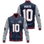 Maye Super Bowl LX Patriots Baseball Jacket
