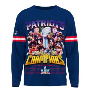 Patriots SuperBowl LX Champions Long Sleeve