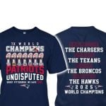 Patriots 7x World Champs Undisputed Two-Sided Shirt
