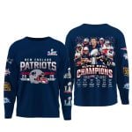 Patriots SupeBowl 2025 Champions Long Sleeve Shirt