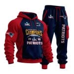 Patriots Super Bowl LX Champions Hoodie Set