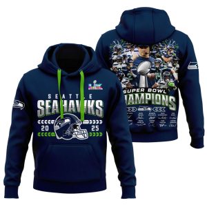 2025 Seahawks SupeBowl Champions Hoodie 1