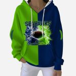 Seahawks 2026 Superbowl LX Pit Striped Hoodie