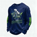 Seahawks 2026 Superbowl Waffle Long Sleeve Shirt
