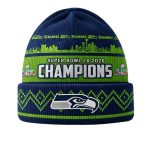 Seahawks Super Bowl 2026 Champions Beanie Cap
