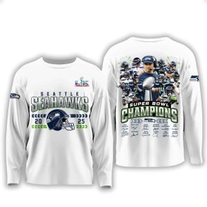 2025 Seahawks SupeBowl Champions Long Sleeve Shirt 2
