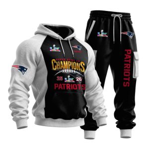 Patriots Super Bowl LX Champions Hoodie Set1