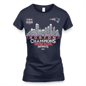 Patriots Skyline SB LX Champions Shirt3