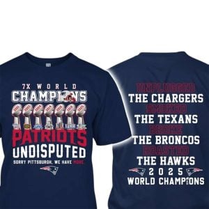 Patriots 7x World Champs Undisputed Two Sided Shirt