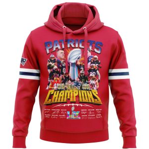 Patriots Super Bowl 2026 Champions Hoodie3