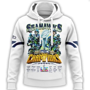 Seahawks Super Bowl 2026 Champions Hoodie2