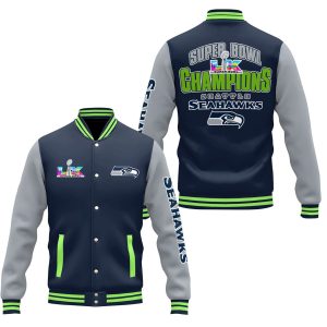 Super Bowl LX Seahawks Champions Baseball Jackets 1