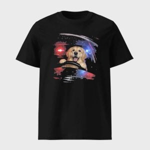 Funny Golden Retriever Driving T-shirt