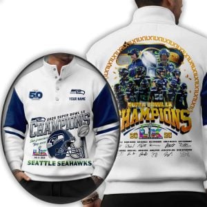 Seahawks Super Bowl 2026 Champs Unisex Western Style Sweater With Buckles