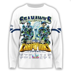 Seahawks SuperBowl LX Champions Long Sleeve2