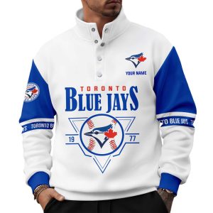 Personalized Blue Jays 1977 Unisex Western Style Sweater With Buckles