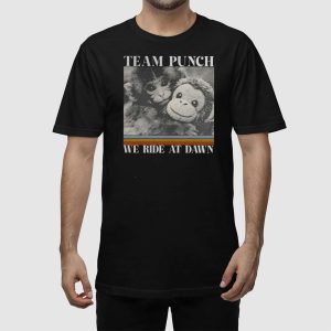 Team Punch Monkey We Ride At Dawn T shirt 2