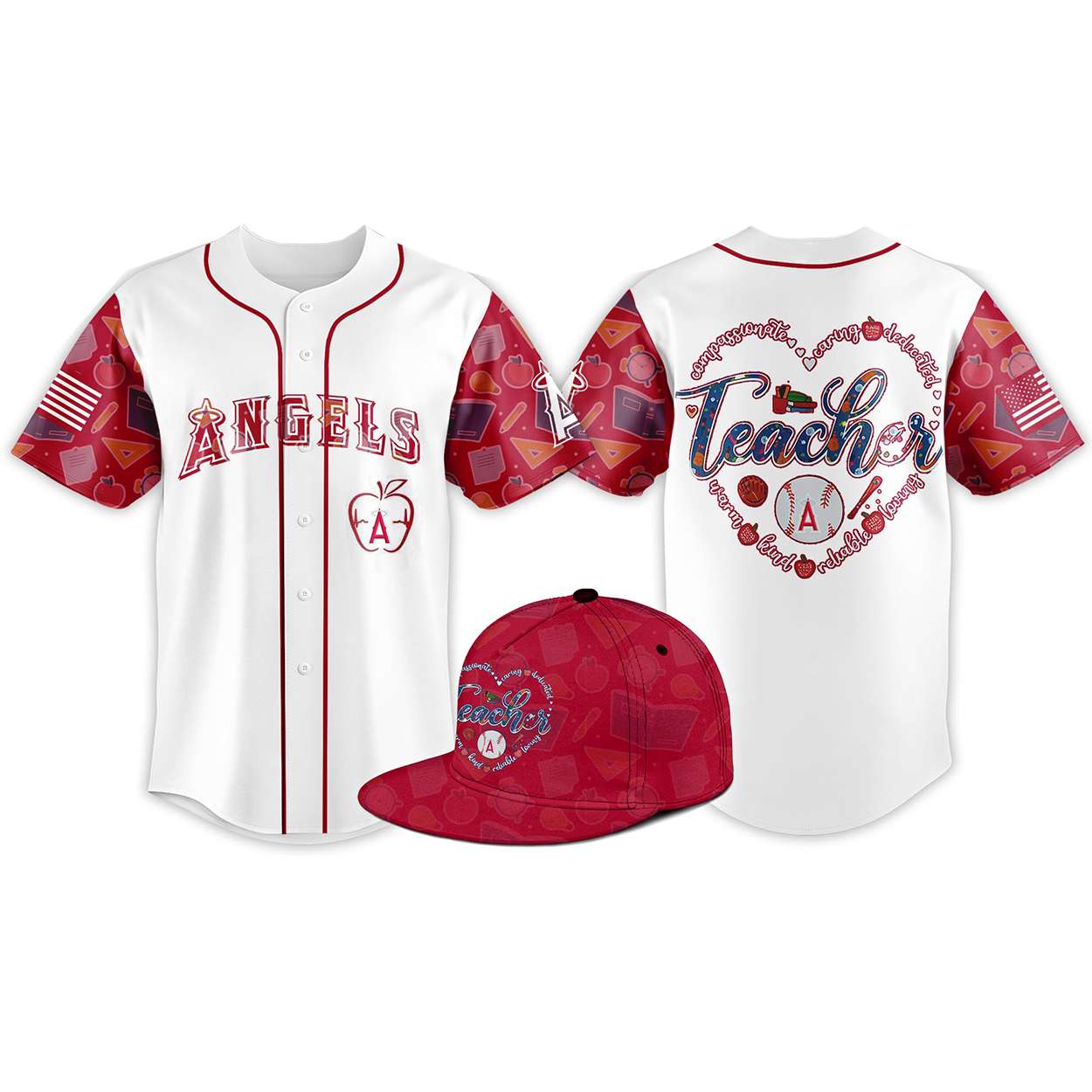 2026 Angels Teacher Appreciation Night Baseball Jersey 2026 Angels Teacher Appreciation Night Baseball Jersey