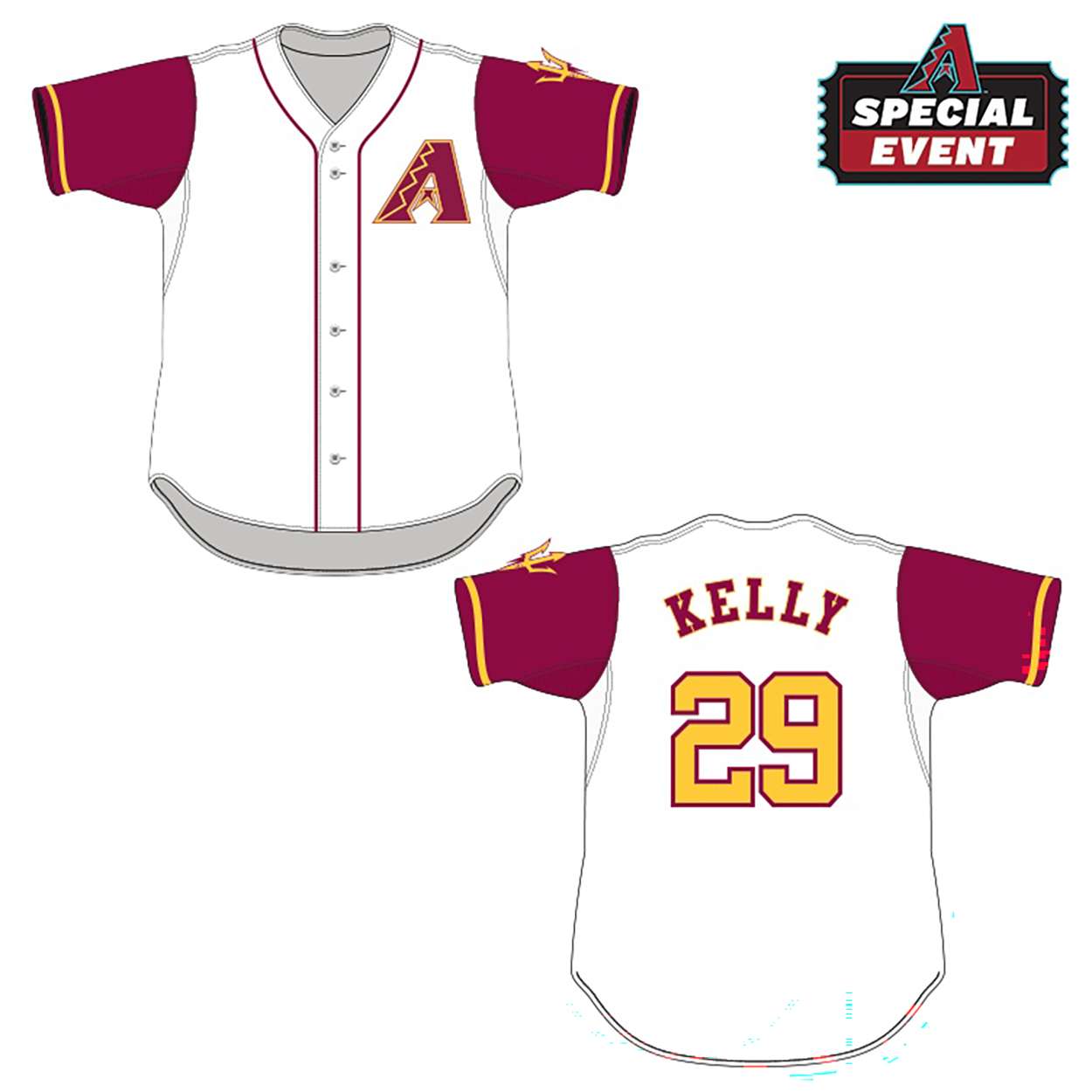 2026 Dbacks ASU Night Jersey Giveaway 2026 Dbacks ASU Night Jersey Giveaway