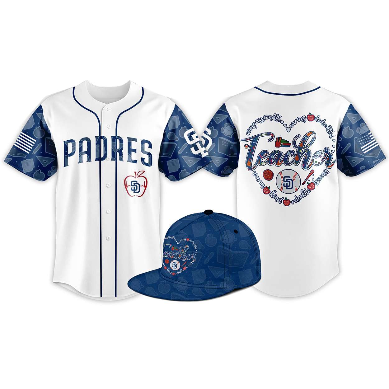 2026 Padres Teacher Appreciation Night Baseball Jersey 2026 Padres Teacher Appreciation Night Baseball Jersey
