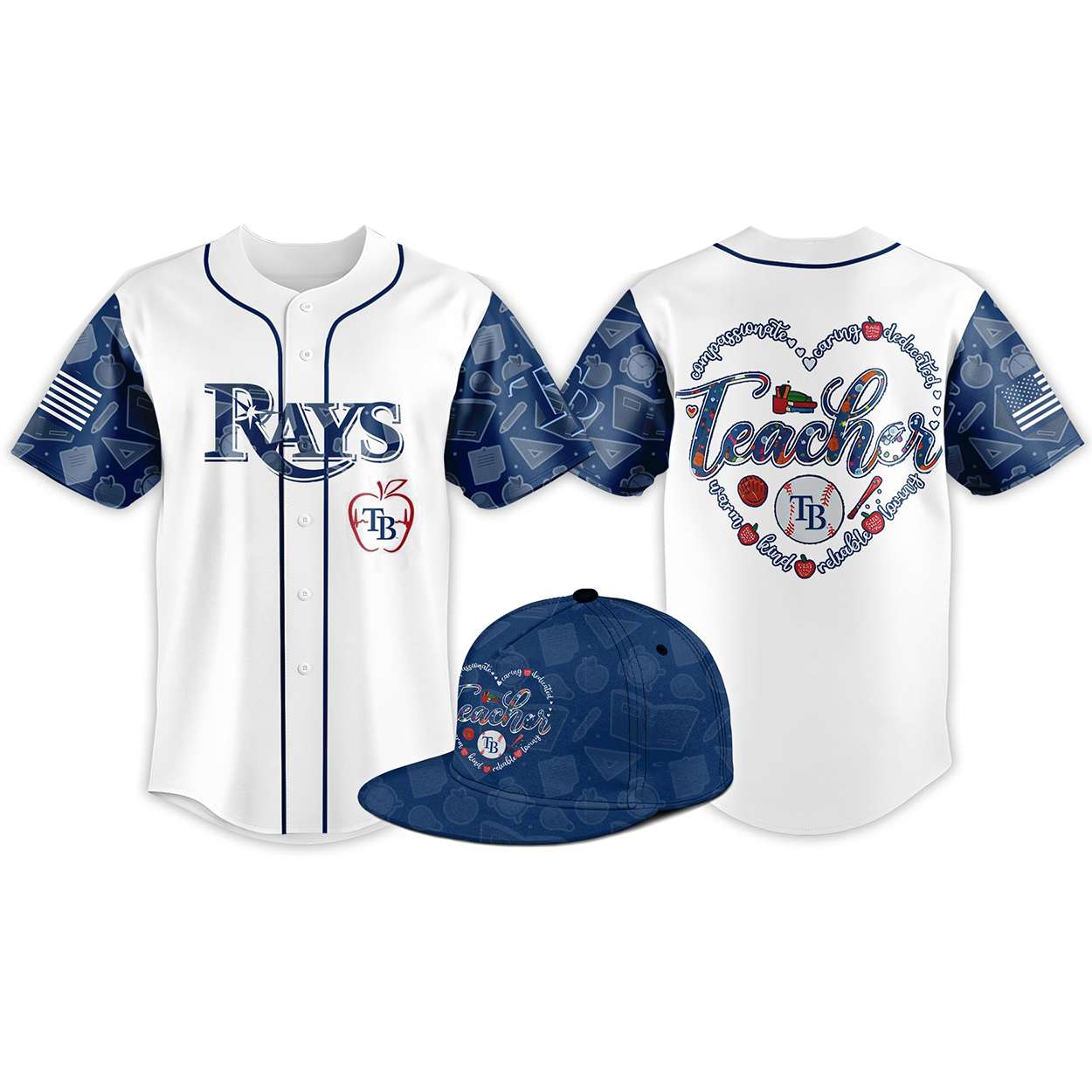 2026 Rays Teacher Appreciation Night Baseball Jersey 2026 Rays Teacher Appreciation Night Baseball Jersey