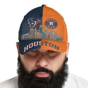 Texans x Astros Stadium Skyline Classic Cap1