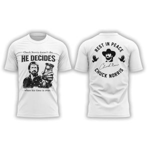 Chuck Norris Doesnt Die He Decides When His Time Is Over Shirt1