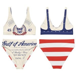 Beer High-Waisted Bikini Set For Women