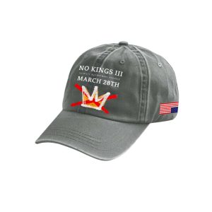 Retro No Kings III 50 State Nationwide Protest March 28th Print Baseball Cap 2 Retro No Kings III 50 State Nationwide Protest March 28th Print Baseball Cap2