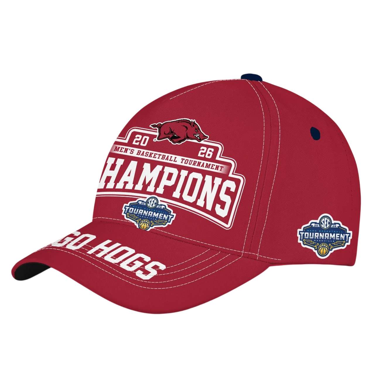 Arkansas Razorbacks 2026 SEC Men’s Basketball Tournament Champions Classic Cap Arkansas Razorbacks 2026 SEC Men’s Basketball Tournament Champions Classic Cap
