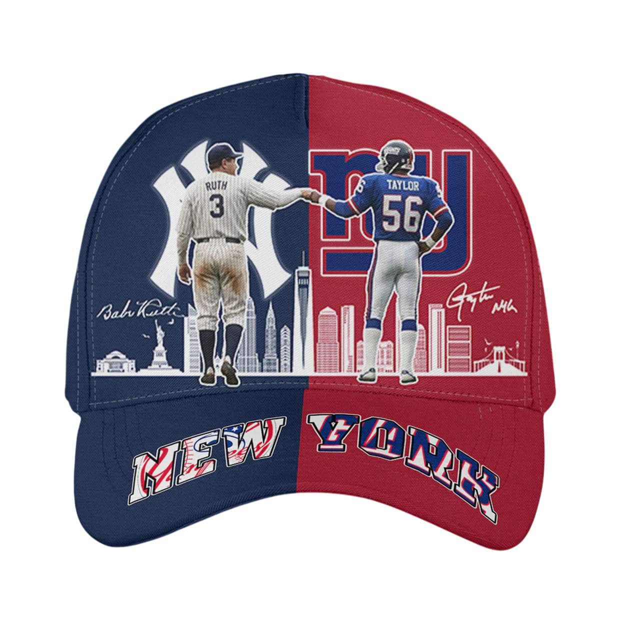 Babe Ruth Yankees x Lawrence Taylor Giants Skyline Classic Cap Babe Ruth Yankees x Lawrence Taylor Giants Skyline Classic Cap