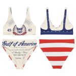 Beer High-Waisted Bikini Set For Women