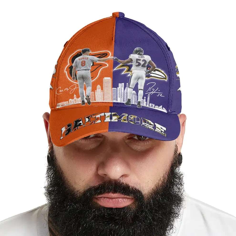 Cal Ripken Jr Orioles x Ray Lewis Ravens Legends Classic Cap Cal Ripken Jr Orioles x Ray Lewis Ravens Legends Classic Cap