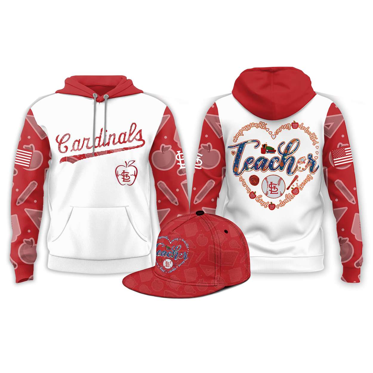 Cardinals Teacher Appreciation Night 2026 Hoodie Cardinals Teacher Appreciation Night 2026 Hoodie