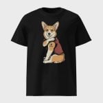 Corgi Featuring Tattooed I Love Mom T-shirt