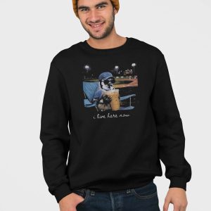Funny I Live Here Now Toronto Baseball T shirt 4