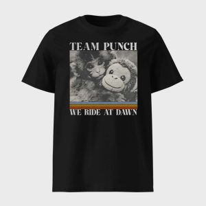 Team Punch Monkey We Ride At Dawn T shirt 1