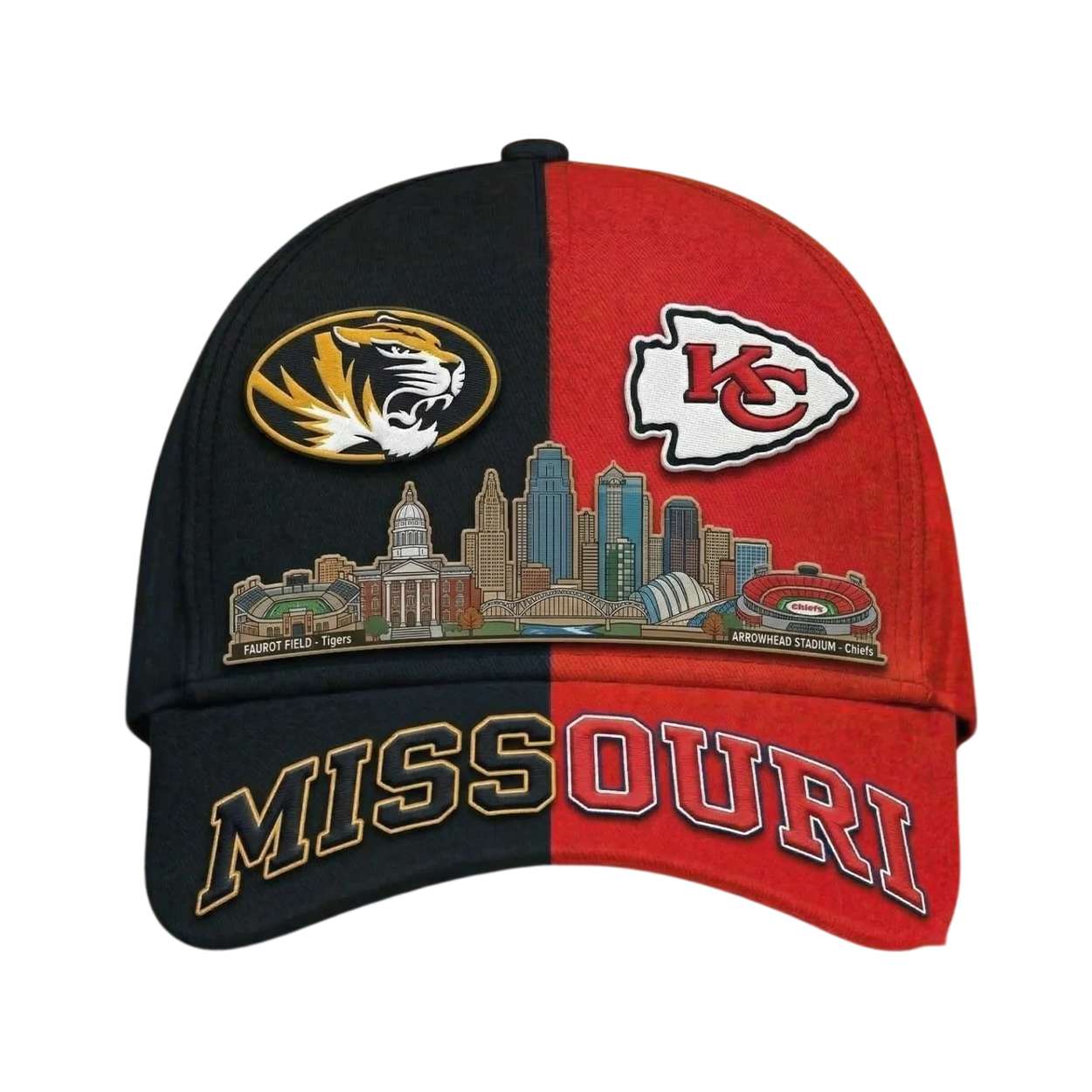 Missouri Tigers x Chiefs Skyline Stadium Classic Cap Missouri Tigers x Chiefs Skyline Stadium Classic Cap