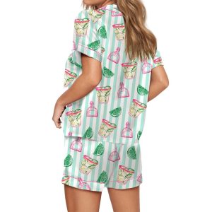 Spicy Margarita Silky Satin Pajama Set1