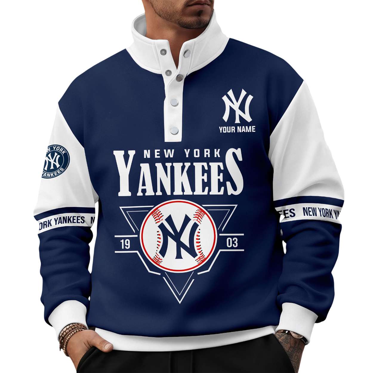 Personalized Giants 1883 Unisex Western Style Sweater With Buckles Personalized Giants 1883 Unisex Western Style Sweater With Buckles